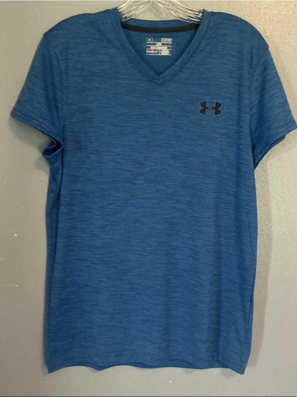 Under Armour Blue HeatGear Loose Fit Womens Athletic Top Sz S